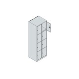 thumbnail of C+P Schließfachschrank Classic PLUS, 2 Abteile, 1850x600x500mm, 7035/0024