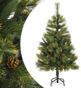 thumbnail of vidaXL Künstlicher Weihnachtsbaum Klappbar mit Zapfen 120 cm
