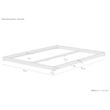 thumbnail of Futonbett weiß 160x200 flach extra niedriges Loftbett Kiefer V-60.47W-16 Rollrost inkl.