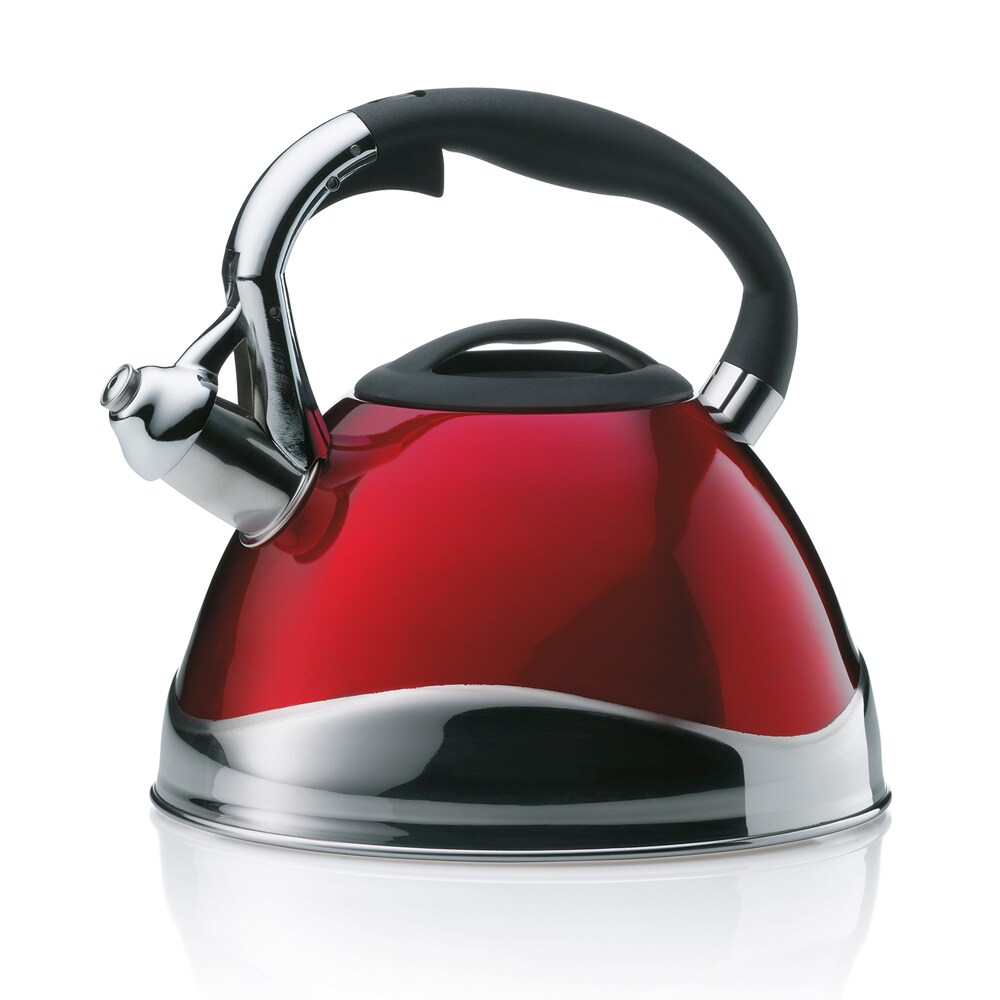 Bouilloire Varus rouge 3L -  Rond Acier Inoxydable (inox  Kela