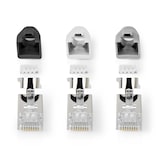 thumbnail of Nedis RJ45-Stecker - RJ45 Pass Through - Festes/verseiltes FTP CAT7 - Gerade - Vergoldet - 10 Stück - Polycarbonate - Grau / Schwarz / Weiss - Box