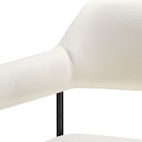 thumbnail of tectake Armlehnstuhl Doé, gepolstert, Stahlbeine  - 4er Set Samtoptik off-white