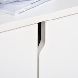 thumbnail of HOMCOM Mueble de TV para Televisor de hasta 42" Mesa para TV de Salón Moderna con Armario de Doble Puerta y 3 Compartimentos Abiertos 120x30x41cm
