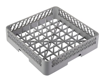 METRO PROFESSIONAL Borden vaatwaskorf GBL4514, PP, 45 x 45 x 10,5 cm, voor 14 borden, grijs