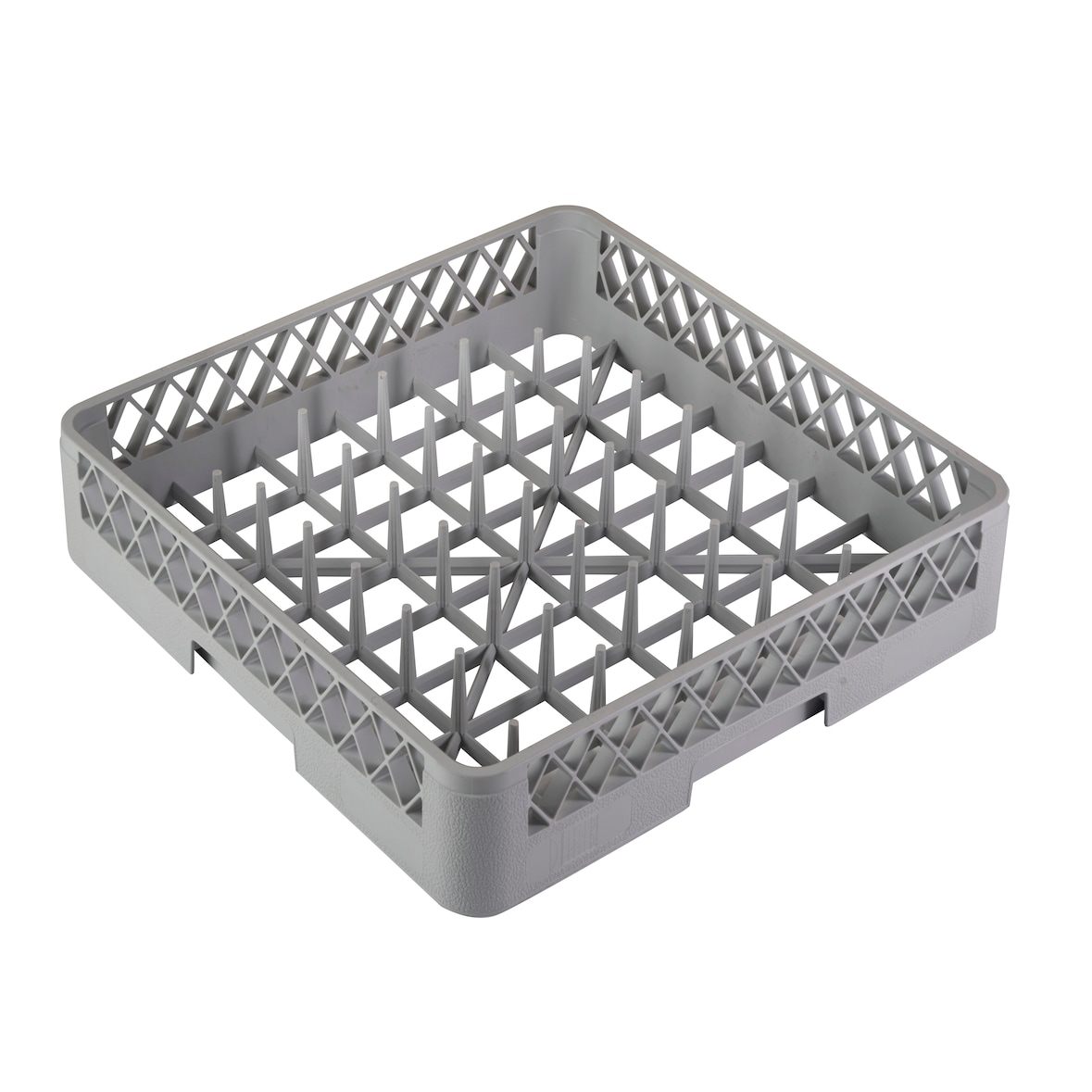 METRO PROFESSIONAL Borden vaatwaskorf GBL4514, PP, 45 x 45 x 10,5 cm, voor 14 borden, grijs