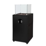 thumbnail of Heizstrahler FUEGO Gasheizstrahler Terrasse Terrassenfeuer Feuerstelle Heizpilz 8kW mit Rollen in schwarz