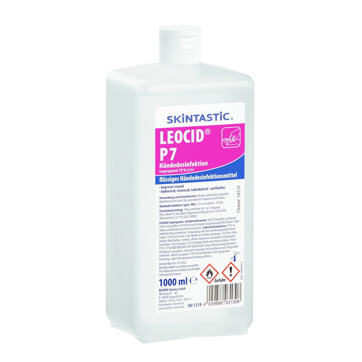 Desinfectiemiddel LEOCID® P7 | 12x 1 liter | 85x70x205(h)mm