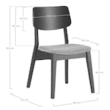 thumbnail of Pack de 2 chaises Susi couleur Noyer, bois massif