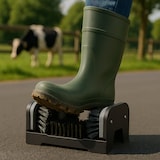 thumbnail of Relaxdays Schuhabstreifer mit Rundum-Bürsten, Fußabtreter Außenbereich, robuste Borsten, Bodenbefestigung, schwarz/grau