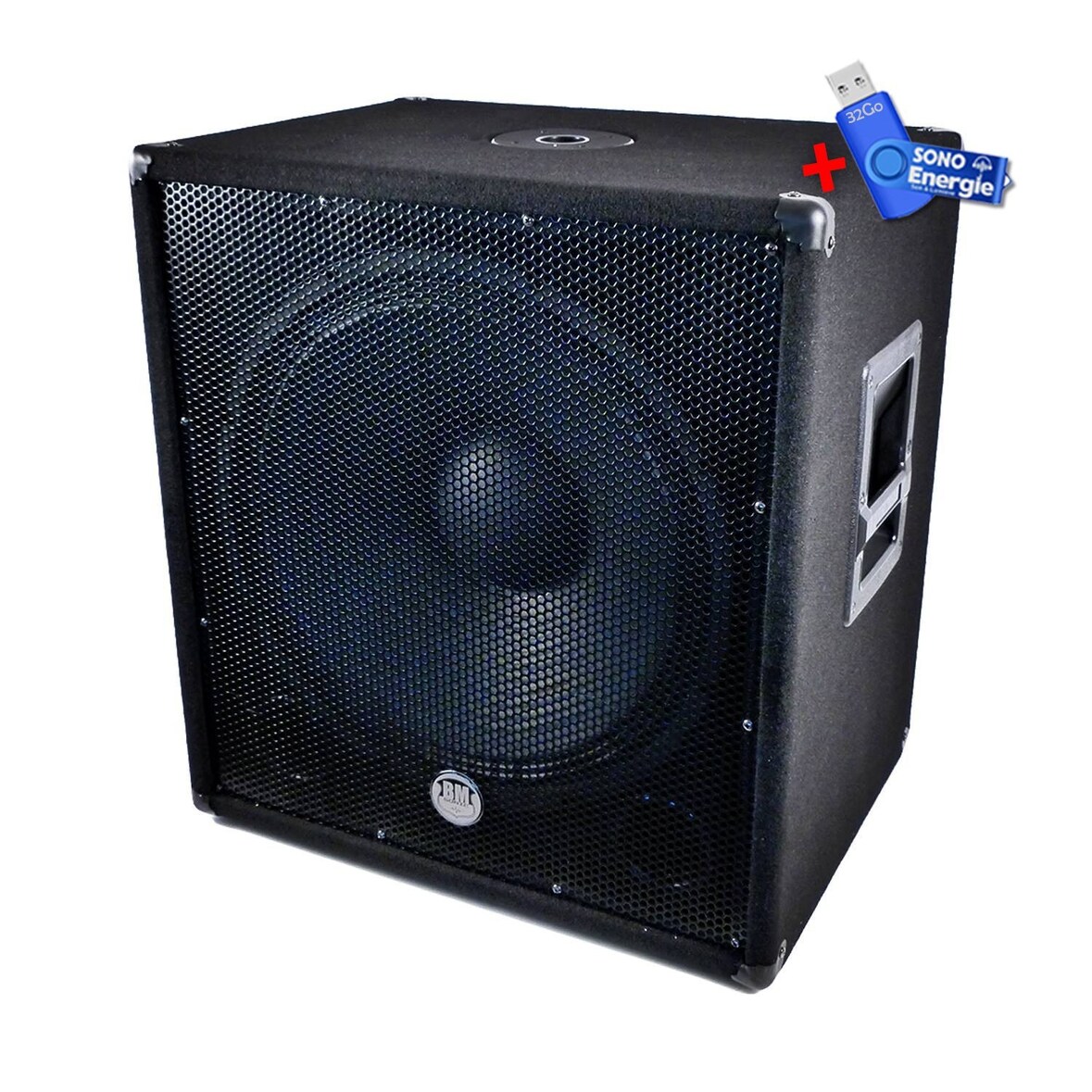 Caisson bi-amplifié 800w bm sonic  SOLO+clé USB 32Go