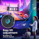 thumbnail of ONKRON Soporte TV Pared Inclinable y Giratorio para 55-100 pulgadas, hasta 75 kg, VESA 75x75 a 800x600, UT4-B Negro