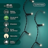 thumbnail of LED Lichterkette 3,5m Durawise 48 LEDs Twinkle Effekt 8 Funktionen Batteriebetrieben Timer 6h Innen Außen Dekobeleuchtung Schwarz Warm Weiß