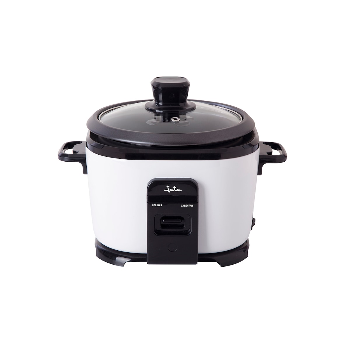 Arrocera Jata AR394 de 1 litro. Mantenimiento de calor. Depósito de aluminio extraíble. Fácil limpieza. Incluye jarra medidora y espátula. 400 W