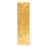 thumbnail of 500x Seitenfaltenbeutel 130+75x380mm Siegelnaht Aromaschutzventil Gold