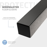 thumbnail of ML-Design 4er Set Tischbeine 30 cm Dunkelgrau, Stahl, Industrial Design, Profil 4×4 cm, I-Form 96° Neigung, Tischfüße Möbelbeine Couchtisch