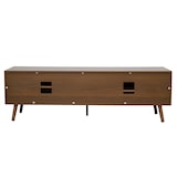 thumbnail of Meuble TV 1 porte rectangulaire L160 cm marron