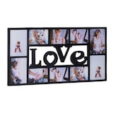 thumbnail of Relaxdays Bilderrahmen Collage LOVE, Fotorahmen 10 Bilder, Wandgalerie für Fotocollagen, HBT: 36,5 x 72 x 2 cm, schwarz
