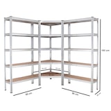 thumbnail of Regalsystem 3-teilig - 1x Eckregal 180x75x75x30x30 cm & 2x Lagerregal 180x90x30 cm 2625 kg