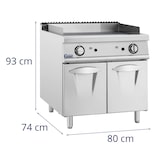 thumbnail of Helloshop26 - 12-kW-Gasgrillplatte gerillt 50–300 °C Propan/Flüssiggas/Erdgas integrierter Schrank Edelstahl verchromt 14_0009533