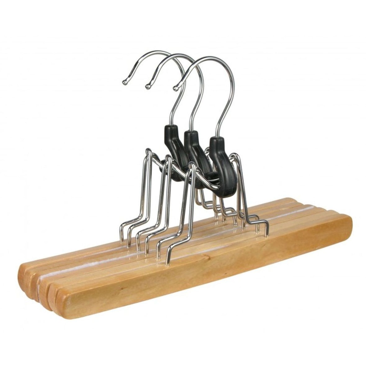 3er Set Hosenspanner aus Holz Kleiderbügel Hosenbügel Hosen Holz