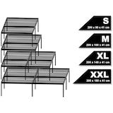 thumbnail of Metallbett RUKIM - Metall Schwarz 100x200x41 cm | Bett 100x200 Bettrahmen Metall Doppelbett
