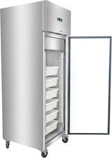 thumbnail of Romux® Tiefkühlschrank 600 Liter mit 1 Tür 68 cm und 7 Schubladen für Fisch Umluftkühlung | Professioneller Gefrierschrank