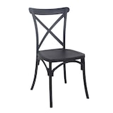 thumbnail of Silla apilable de plástico negro