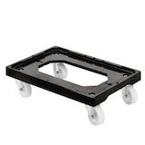 thumbnail of GILAC Socle rouleur 4 roues pivotantes - chape acier - - L - Noir G170141