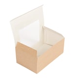 thumbnail of Garcia de Pou 400 Unités - Boîtes Pâtisseries Avec Fenêtre 'Thepack' 240 G/M2 + Opp 18X11X8 Cm Naturel Carton Ondulé Nano-Micro
