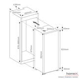 thumbnail of homeX CB1291E Einbaukühlschrank ohne Gefrierfach, 88cm Nische - 129 Liter, Schlepptürtechnik, LED-Beleuchtung, 37 dB