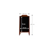 thumbnail of ALLboards Chevalet Stop Trottoir Cadre Supérieur Ondulé avec Cadre en Bois Laqué 100×50cm