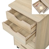 thumbnail of Rollcontainer aus Holz 65x36x40cmHolz hell, Eiche Sonoma