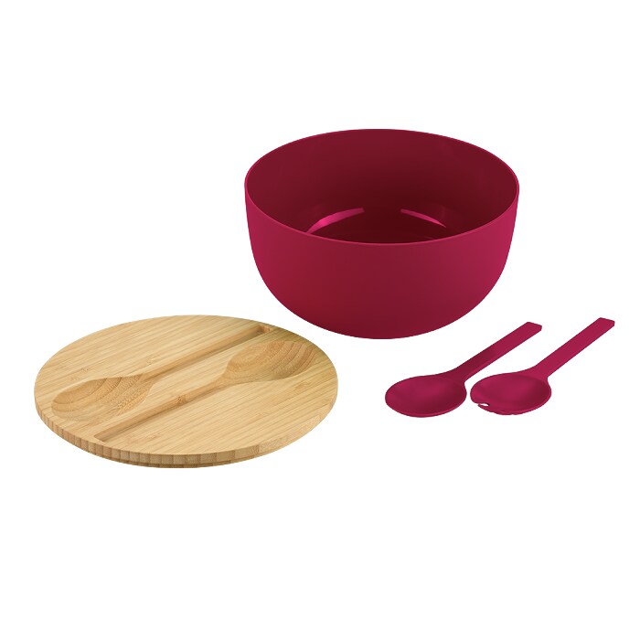 Salatschale, beere, Bambus, FSC 13x24x24cm