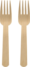 Bambus-Gabeln 16,5 cm - nachhaltig & stabil