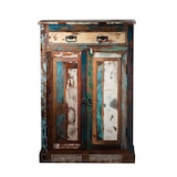 thumbnail of SIT Möbel Hoge kast | 2 deuren, 1 lade | antiek hout gelakt gekleurd | B 82 x D 40 x H 120 cm | 09169-98 | Serie RIVERBOAT