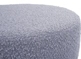 thumbnail of Hocker höhenverstellbar und drehbar | Sitzhöhe 45-57cm | Durchmesser 37cm | Stoff Bouclé | Grau | Sitzhocker Schminkhocker