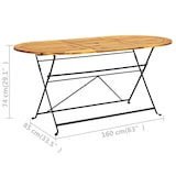 thumbnail of HELLOSHOP26 - Mueble comedor exterior plegable 9 piezas madera maciza de acacia 02_0014719