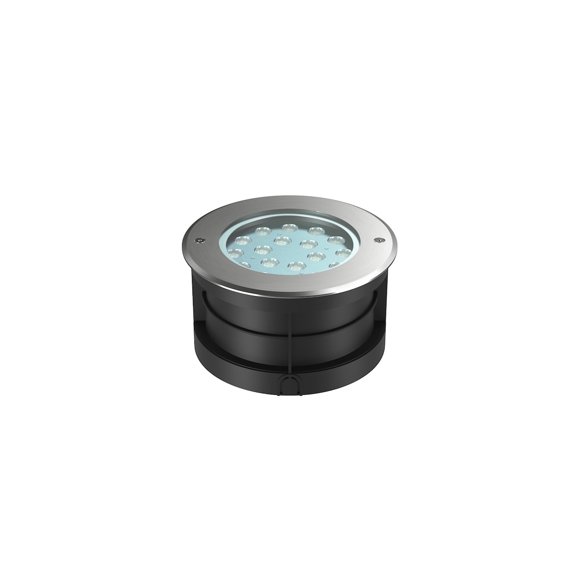Sigma XL 17 Faretto LED da incasso a pavimento 17W 3000K 30 gradi IP65 IK05 in acciaio inox 304 finitura argento - Beneito & Faure
