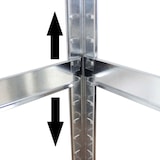 thumbnail of 2x Schwerlastregal verzinkt 180x90x40 cm je 5 Böden pro Regal Traglast von 875kg Werkstattregal Kellerregal Archivregal