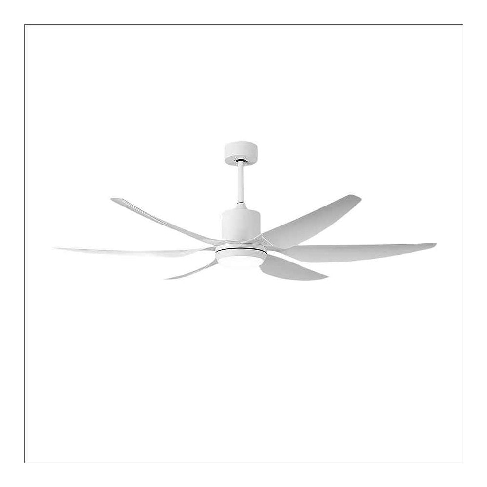 Ventilador extragrande DC OTTO blanco LED memoria de color y temporizador apagado Fabrilamp