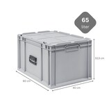 thumbnail of PROREGAL 2x Eurobox NextGen Portable | HxBxT 33,5x40x60cm | 65 Liter | Eurobehälter, Transportbox, Transportbehälter, Stapelbehälter