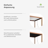 thumbnail of LuminaHaven Pergola 3x4 verzinkter, holzfarbener Stahl Schwarz