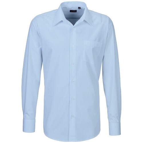 400 - Oberhemd langarm : light blue 60% Baumwolle 40% Polyester 120 g/m² 48