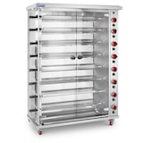 thumbnail of Royal Catering  Asador de pollos a gas - 8 espadas - con iluminación y ruedas -