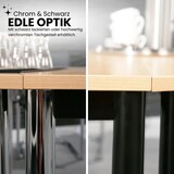 thumbnail of bümö Multifunktionstisch Buche, Tisch 160 x 69 cm, Tischfuß vierkant schwarz - Tisch Trapez, Besprechungstisch System D-Serie, Konferenztisch,