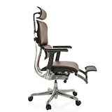 thumbnail of Bürostuhl / Chefsessel ERGOHUMAN PLUS LEGPRO GEN2 Leder mit Beinablage Netz braun hjh OFFICE