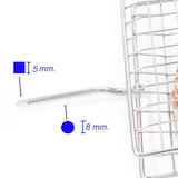 thumbnail of Giemme Spoleto – Grelha giratória de 68 cm em aço cromado para espeto rotativo