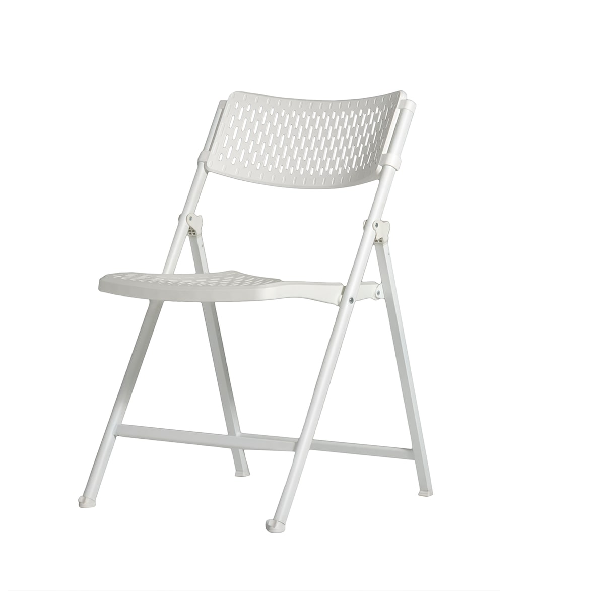 Set de 4 sillas plegables ultraligeras de color blanco modelo Aran Chair New Zown Classic