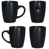 thumbnail of 6-tlg. Kaffeebecher Set Kattegat mit Henkel 250 ml schwarz matt