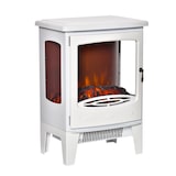 thumbnail of Chimenea eléctrica 900W/1800W con ventanas efecto de llama temperatura ajustable y protección sobrecalentamiento para 20-25 ㎡ 39x26x54,8 cm blanco